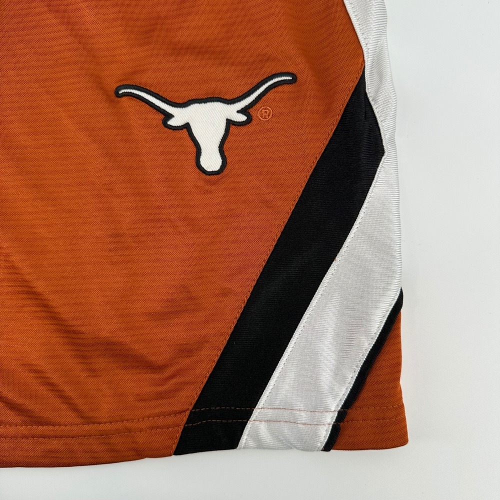 Vintage Stadium Athletics Texas Longhorns Shorts Mens XXL Orange Basketball Mesh